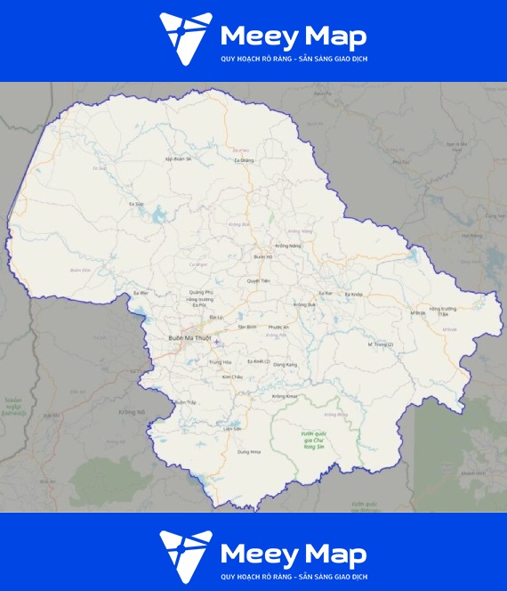 Bản Đồ tỉnh Đắk Lắk| Bản đồ hành chính Đắk Lắk chi tiết 19 Bản Đồ Giao Thông Tỉnh Đắk Lắk