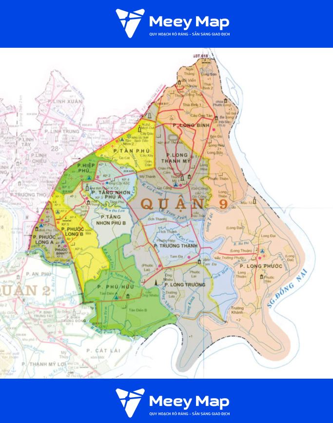 Bản đồ hành chính Quận 9, Thành Phố Hồ Chí Minh