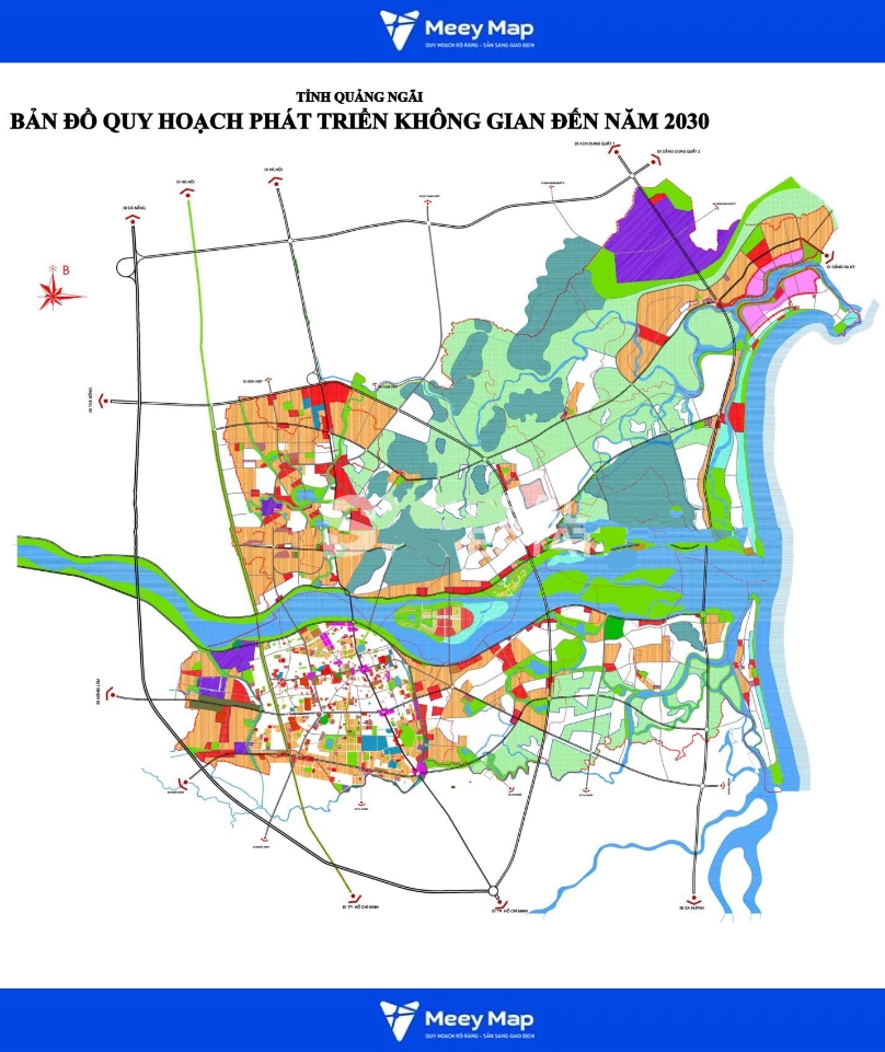 Bản đồ quy hoạch Quảng Ngãi|Quy hoạch sử dụng đất mới nhất 3 Bản đồ phát triển không giản tỉnh Quảng Ngãi tới năm 2030