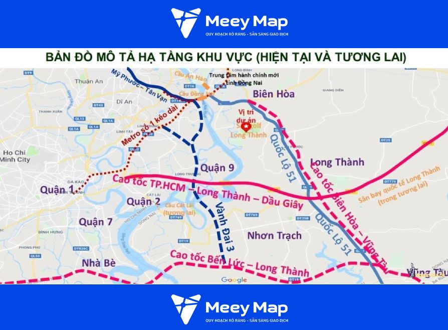 Bản đồ quy hoạch đường cao tốc Biên Hòa-Vũng Tàu
