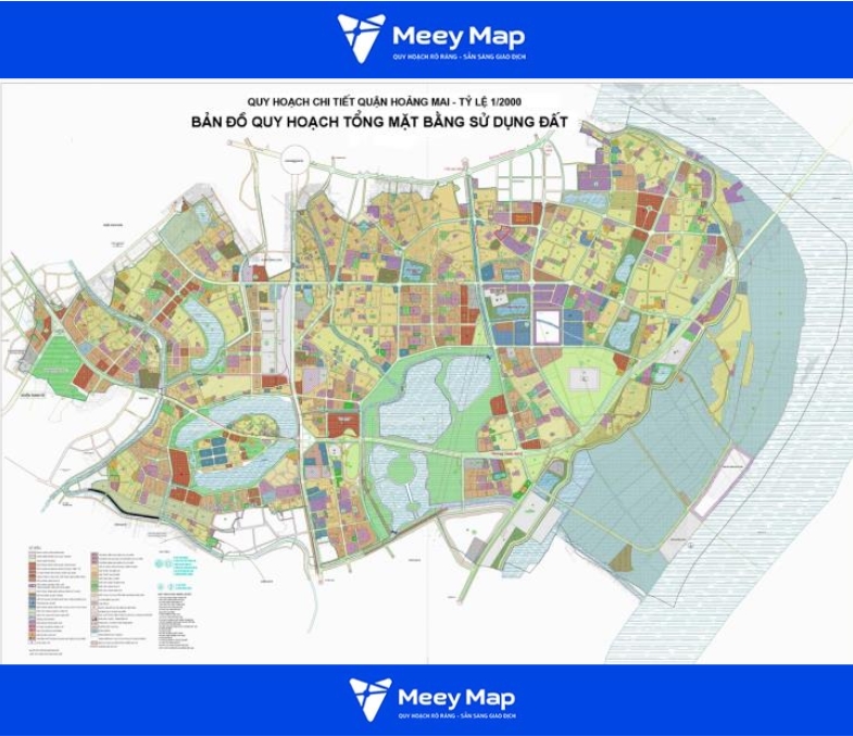 Bản đồ quy hoạch Hà Nội đến năm 2030 tỉ lệ 1/500 14 Bản đồ quy hoạch quận Hoàng Mai
