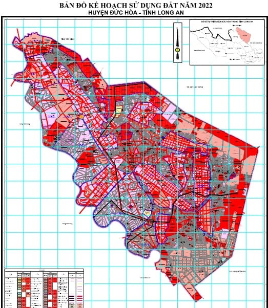 Bản đồ quy hoạch kế hoạch huyện Đức Hòa (Long An) năm 2024 2 Bản đồ kế hoạch sử dụng đất năm 2022, huyện Đức Hòa
