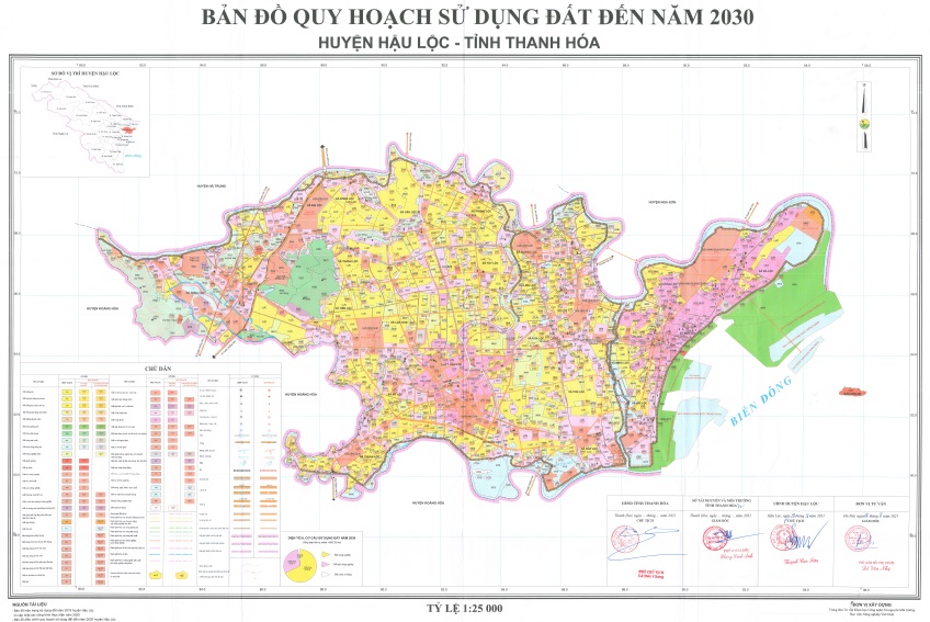 Bản đồ quy hoạch huyện Hậu Lộc, Thanh Hóa 2024| Kế hoạch sử dụng đất 1 Bản đồ quy hoạch sử dụng đất đến 2030, huyện Hậu Lộc, tỉnh Thanh Hóa