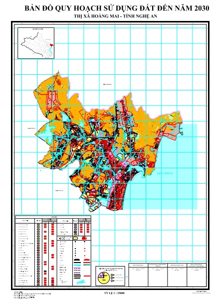 Bản đồ quy hoạch thị xã Hoàng Mai, Nghệ An 2024| Kế hoạch sử dụng đất 1 Bản đồ quy hoạch sử dụng đất đến 2030, thị xã Hoàng Mai