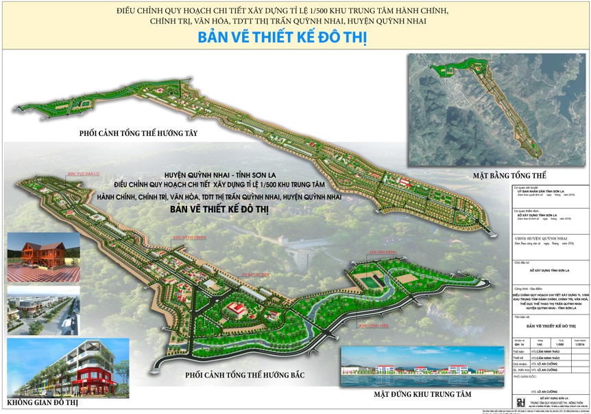 Bản đồ quy hoạch - Kế hoạch huyện Quỳnh Nhai (Sơn La) 2024 1 Sơ đồ quy hoạch khu trung tâm hành chính huyện Quỳnh Nhai, tỉnh Sơn La