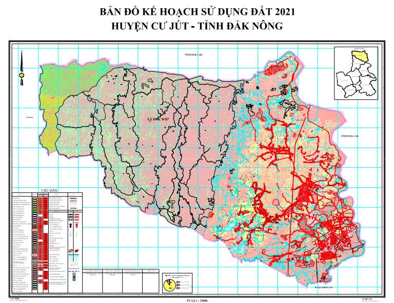 Bản đồ quy hoạch huyện Cư Jút, Đắk Nông 2024| Kế hoạch sử dụng đất 2 Bản đồ kế hoạch sử dụng đất Năm 2024, huyện Cư Jút, tỉnh Lâm Đồng