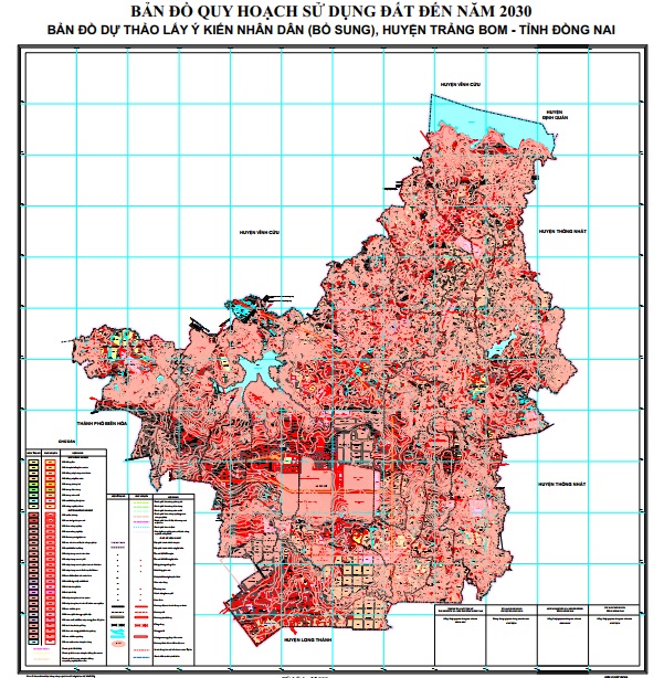 Bản đồ quy hoạch - kế hoạch sử dụng đất huyện Trảng Bom 2024 1 Bản đồ quy hoạch sử dụng đất thời kỳ 2021-2030 huyện Trảng Bom