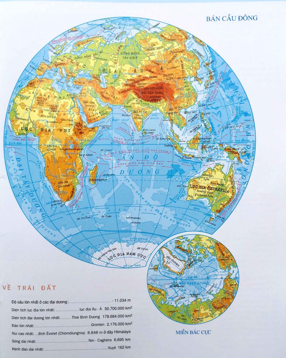 Bản đồ Trái Đất 3D, Click vào ảnh để xem bản đồ thế giới Phóng to khổ lớn