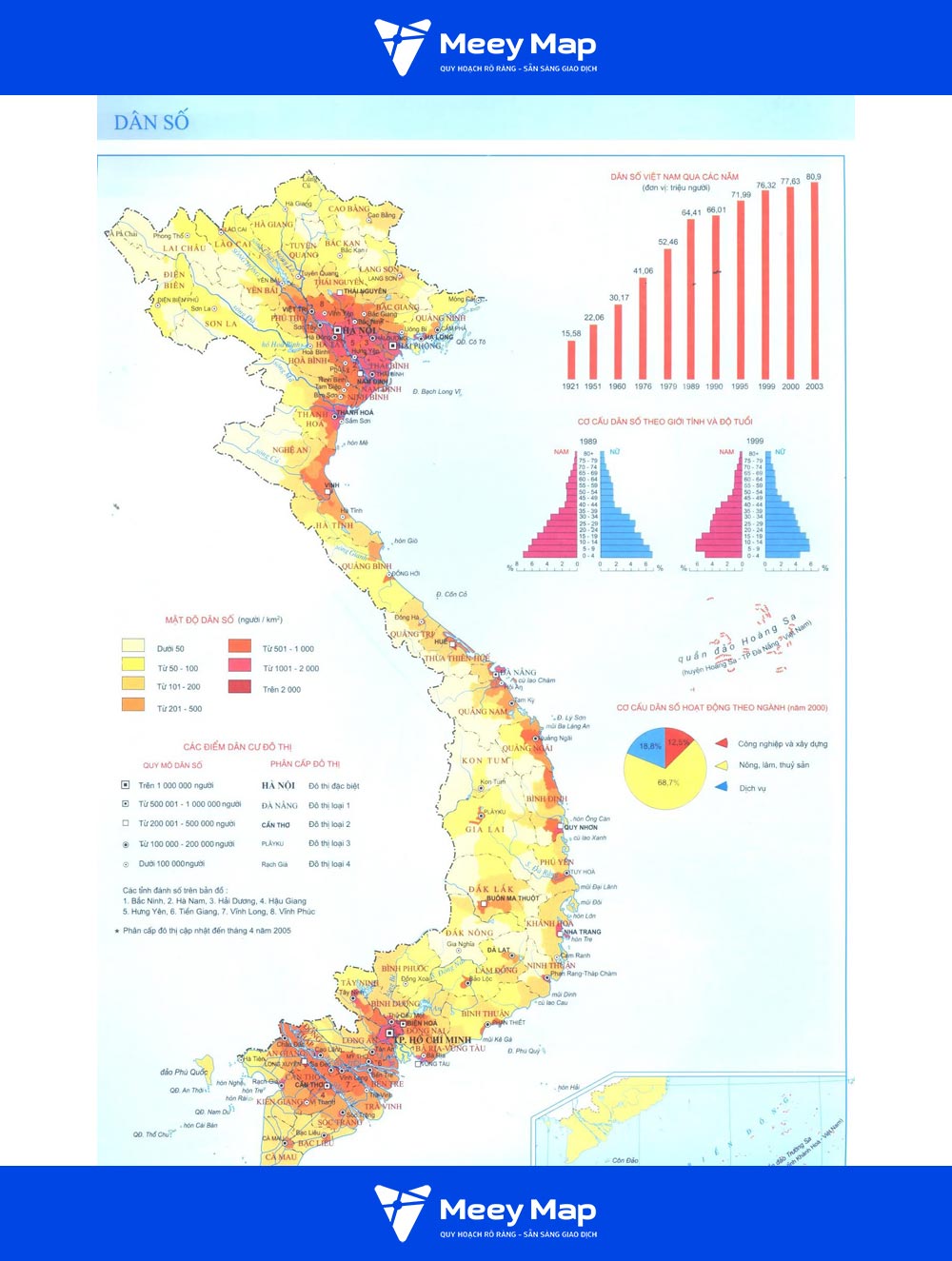 Bản đồ Dân Số Việt Nam