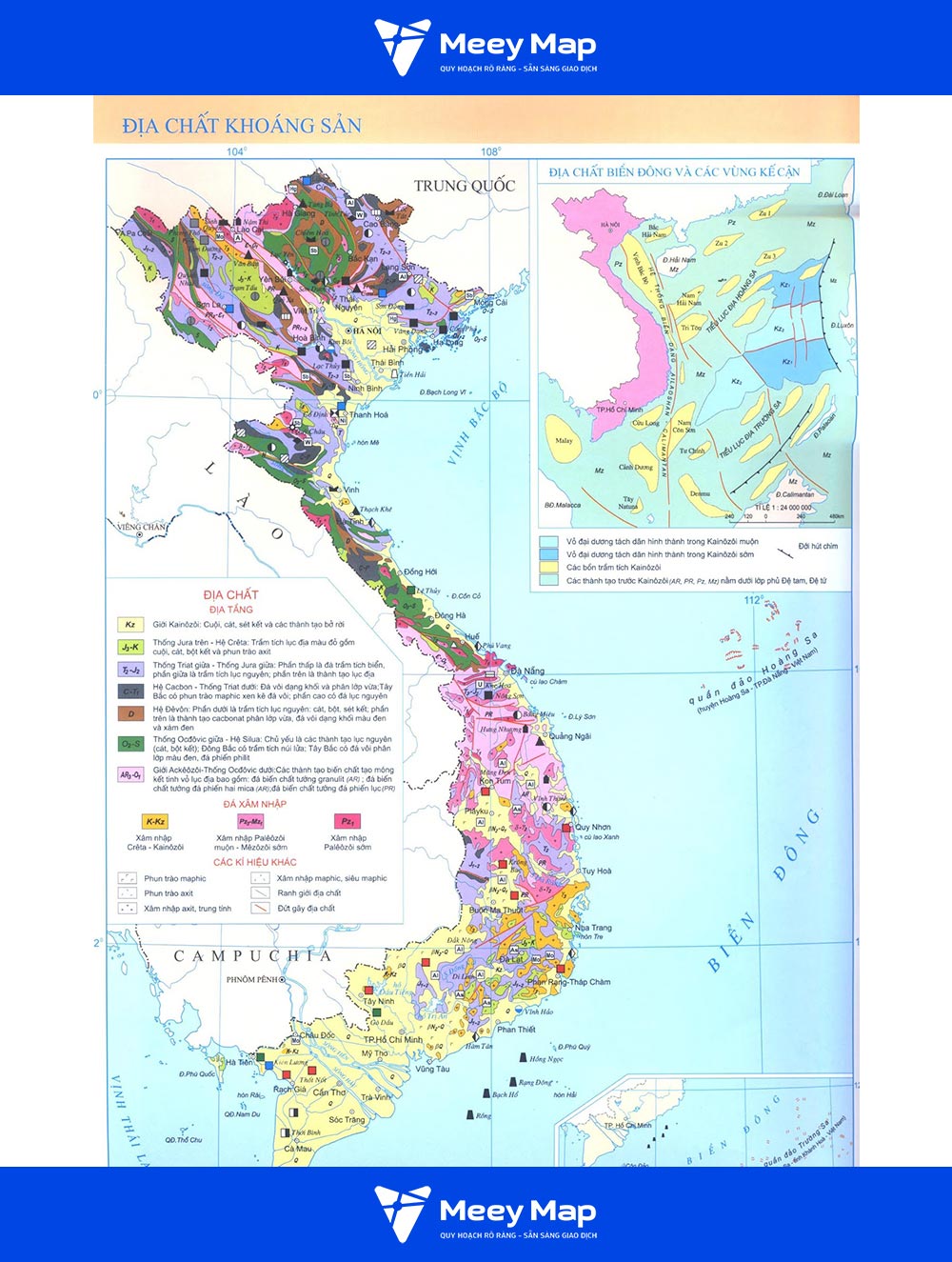 Bản đồ địa chất Khoảng Sản Việt Nam