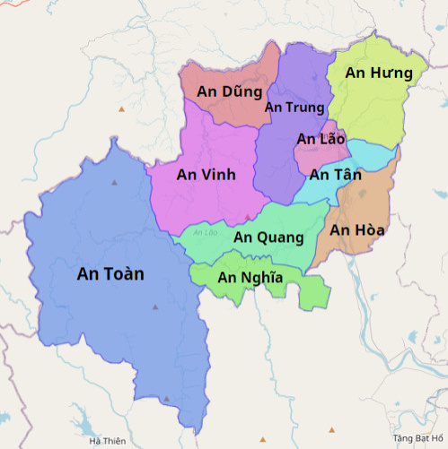 Bản đồ Huyện An Lão, Bình Định