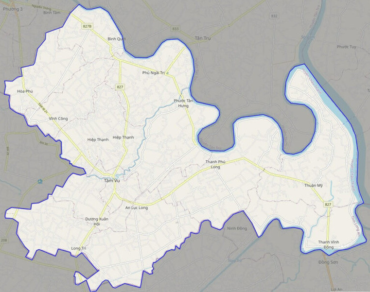 Bản đồ Huyện Châu Thành, Long An