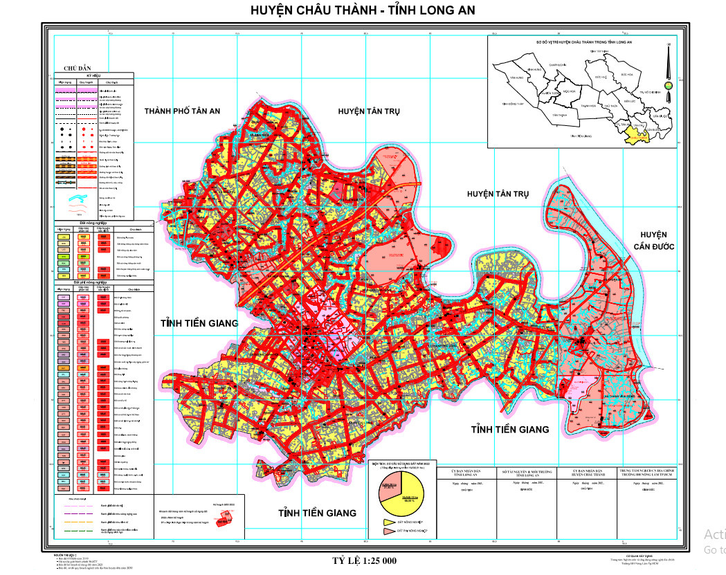 Bản đồ quy hoạch huyện Châu Thành, Long An