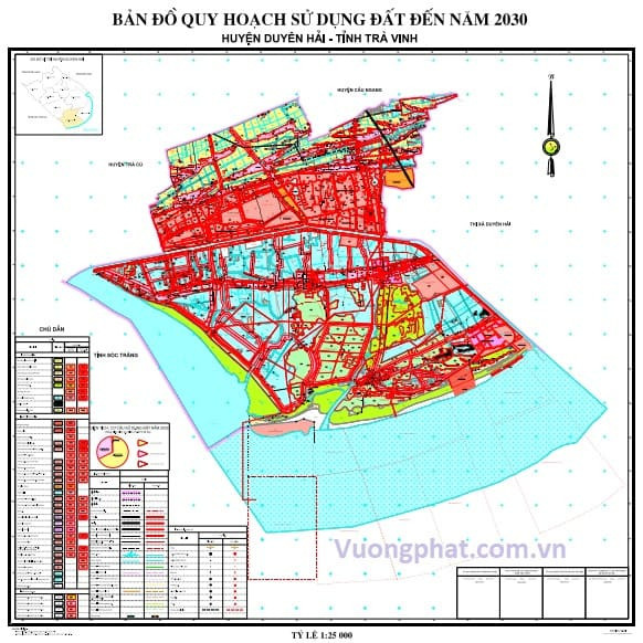 Bản đồ Huyện Duyên Hải, Trà Vinh