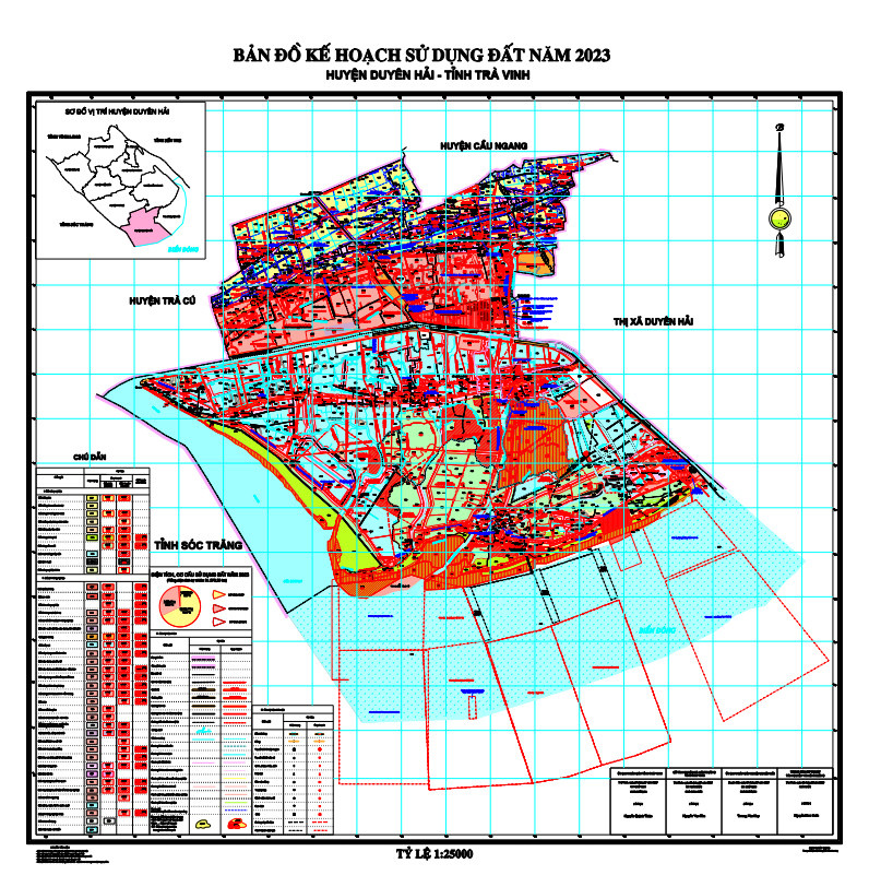 Bản đồ Huyện Duyên Hải, Trà Vinh
