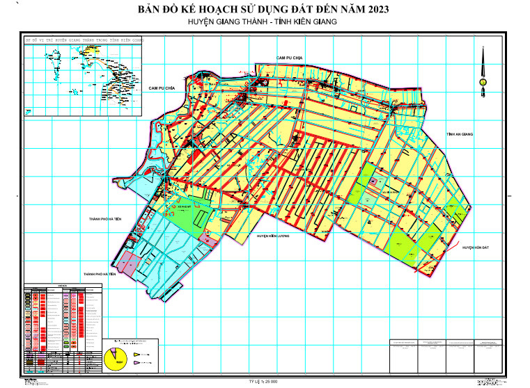 Bản đồ Huyện Giang Thành, Kiên Giang