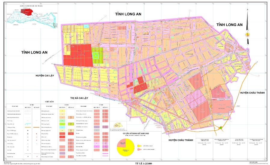 Bản đồ Huyện Tân Phước, Tiền Giang| Kế hoạch sử dụng đất