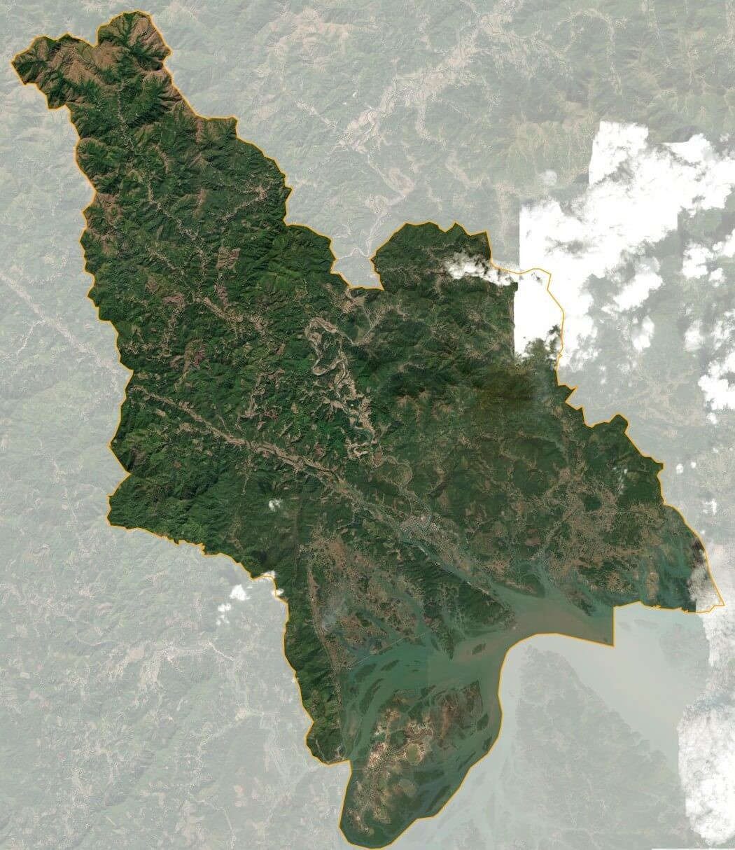Bản đồ Huyện Tiên Yên, Quảng Ninh
