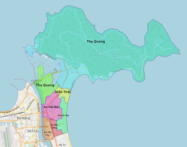 Bản đồ Quận Sơn Trà, Đà Nẵng