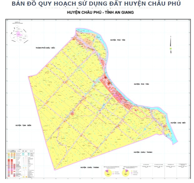 Bản đồ Quy hoạch Huyện Châu Phú, Tỉnh An Giang| Kế hoạch sử dụng đất