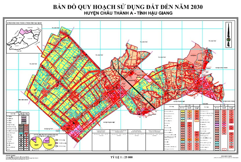 Bản đồ quy hoạch Huyện Châu Thành A, Hậu Giang|Quy hoạch Sử dụng Đất