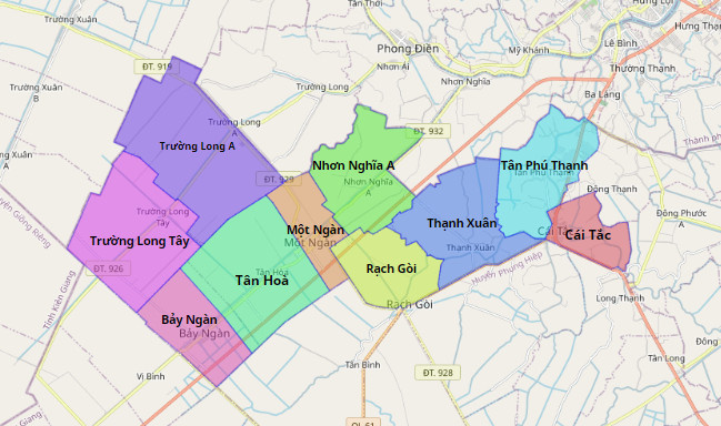 Bản đồ quy hoạch Huyện Châu Thành A, Hậu Giang|Quy hoạch Sử dụng Đất