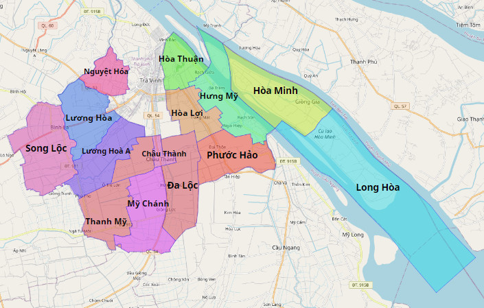 Bản đồ quy hoạch Huyện Châu Thành, Trà Vinh| Kế hoạch sử dụng đất