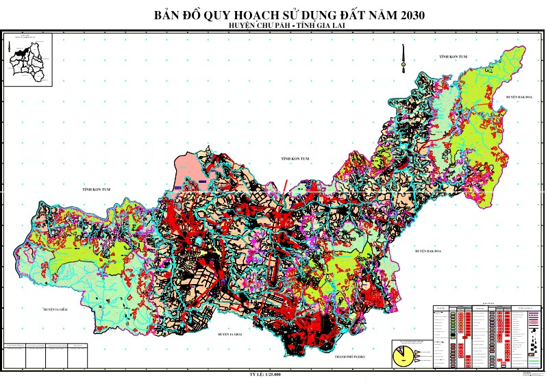 Bản đồ quy hoạch Huyện Chư Pưh, Gia Lai| Kế hoạch sử dụng đất