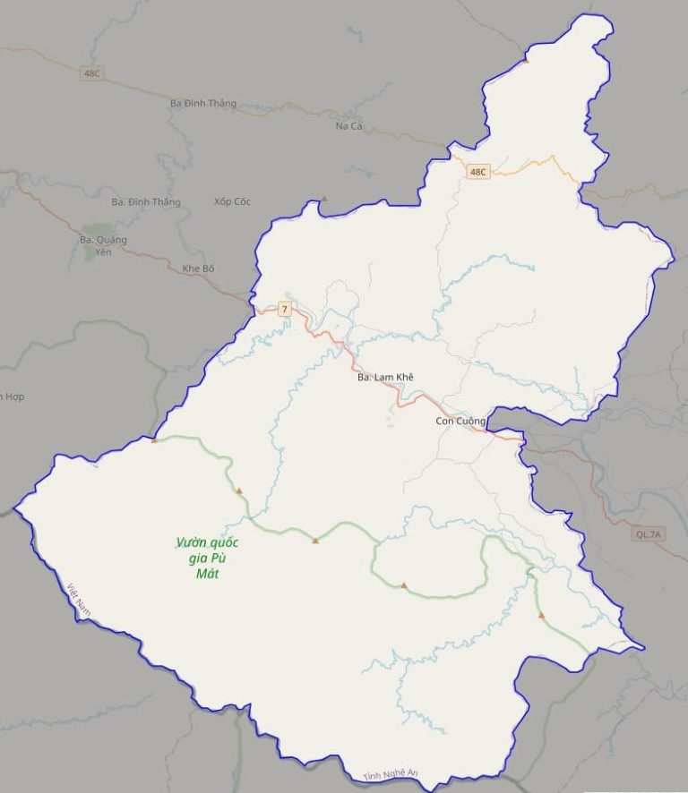 Bản đồ Quy Hoạch Huyện Con Cuông, Nghệ An|Kế Hoạch Sử Dụng Đất