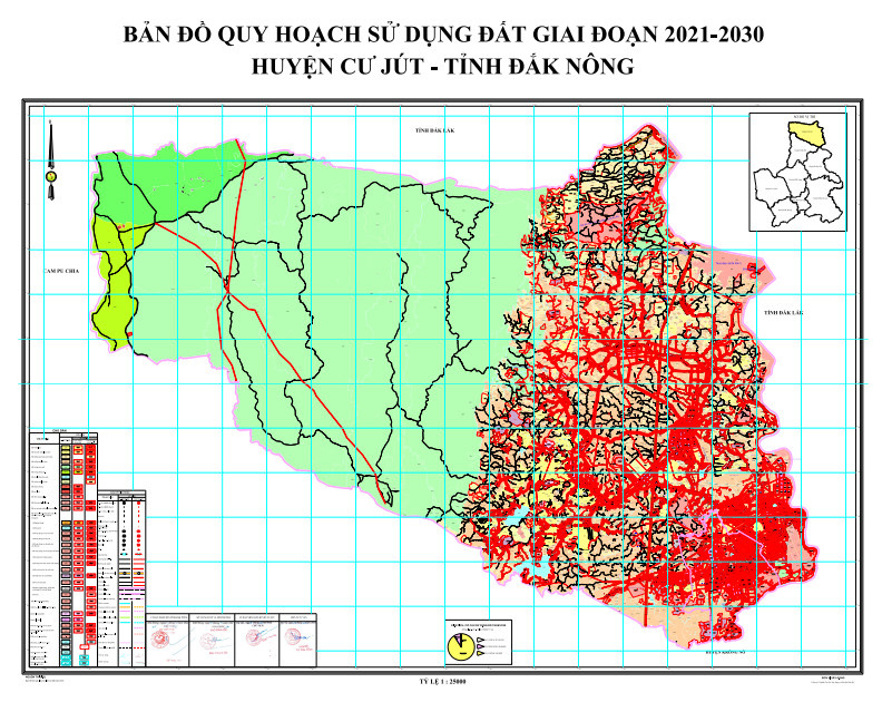 Bản đồ Quy Hoạch Huyện Cư Jút, Đắk Nông|Quy hoạch Sử dụng Đất mới nhất
