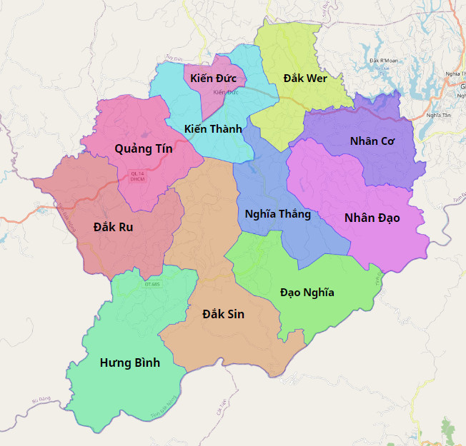 Bản đồ Quy Hoạch Huyện Đắk R'Lấp, Đắk Nông|Quy hoạch Sử dụng Đất mới nhất