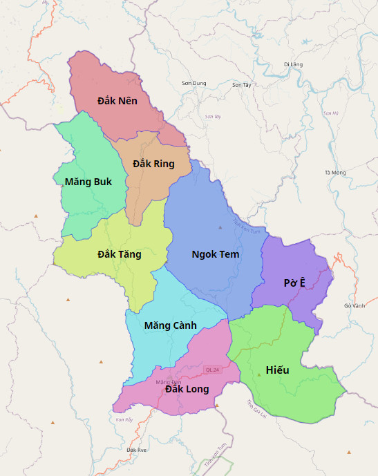 Bản đồ quy hoạch Huyện Kon Plông, Kon Tum| Kế hoạch Sử dụng Đất