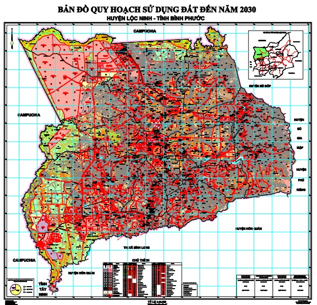 Bản đồ Quy Hoạch Huyện Lộc Ninh, Bình Phước 2024| Kế hoạch sử dụng đất