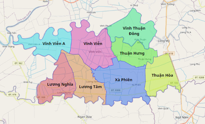 Bản đồ quy hoạch Huyện Long Mỹ, Hậu Giang|Quy hoạch Sử dụng Đất