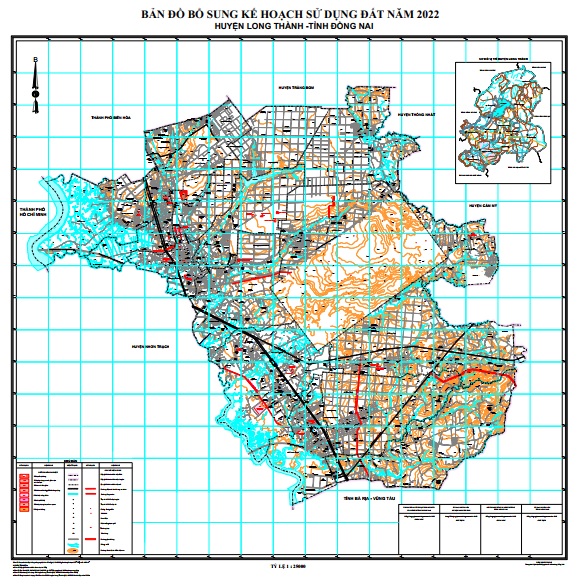 Bản đồ quy hoạch huyện Long Thành (Đồng nai) năm 2024 Bản đồ quy hoạch huyện Long Thành (Đồng nai) năm 2024