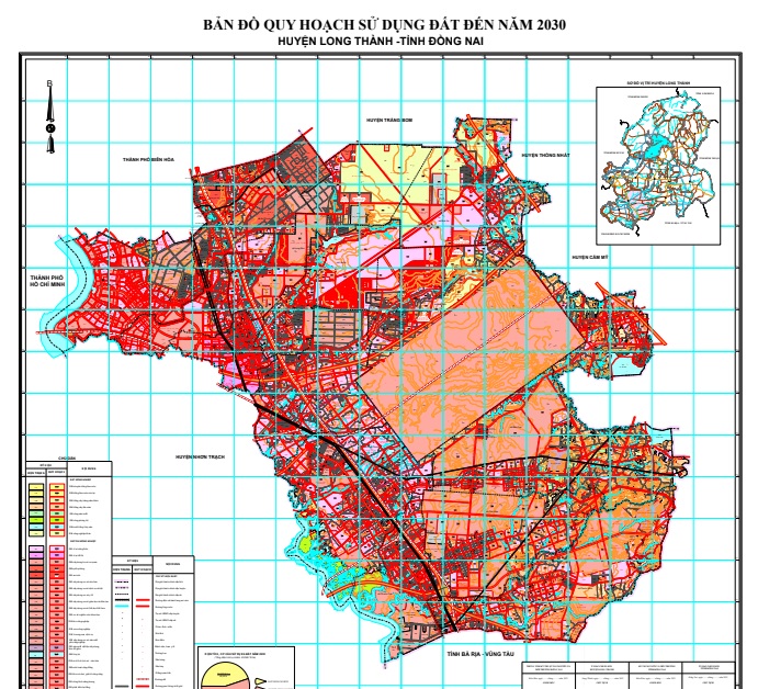 Bản đồ quy hoạch huyện Long Thành (Đồng nai) năm 2024 Bản đồ quy hoạch huyện Long Thành (Đồng nai) năm 2024
