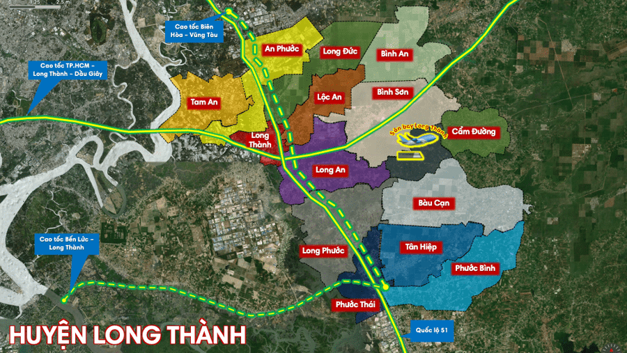 Bản đồ quy hoạch huyện Long Thành (Đồng nai) năm 2024 Bản đồ quy hoạch huyện Long Thành (Đồng nai) năm 2024