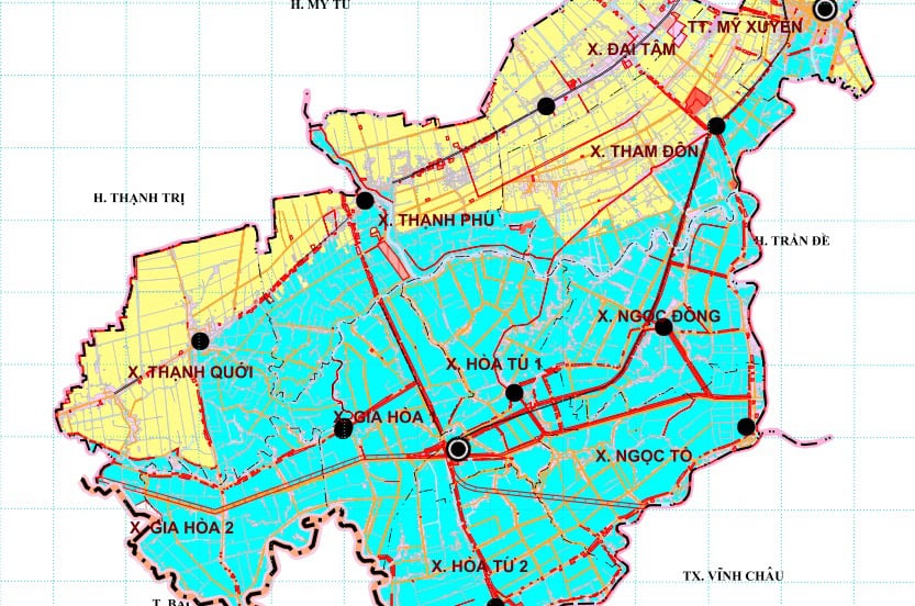 Bản đồ quy hoạch huyện Mỹ Xuyên, Sóc Trăng 2024| Kế hoạch sử dụng đất Bản đồ quy hoạch huyện Mỹ Xuyên, Sóc Trăng 2024| Kế hoạch sử dụng đất