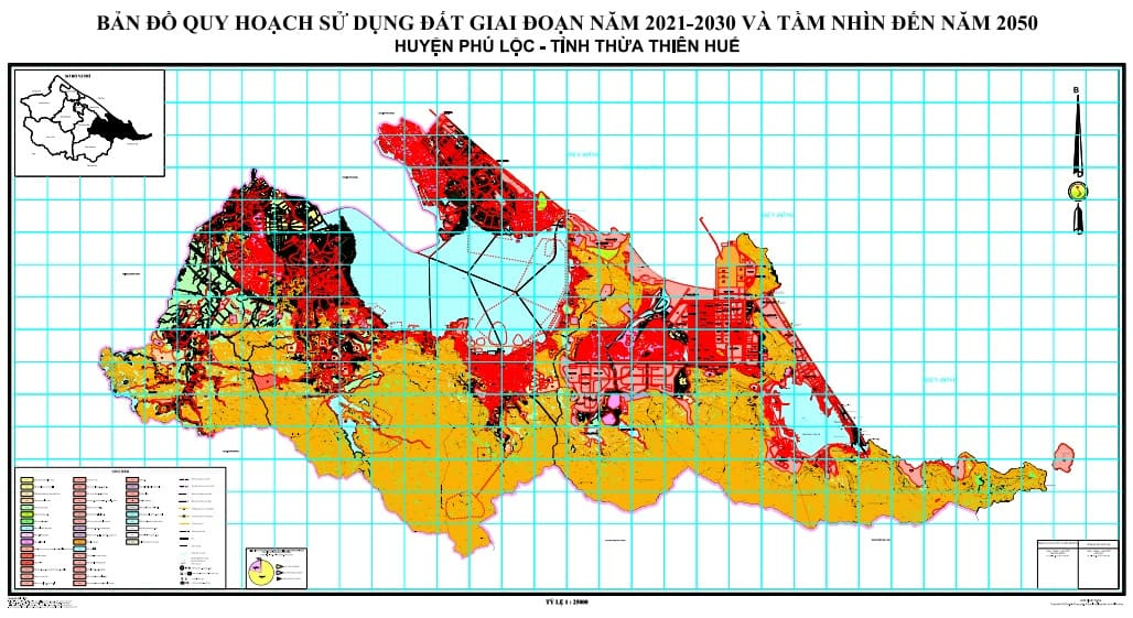 Bản đồ quy hoạch Huyện Phú Lộc, Thừa Thiên Huế| Kế hoạch sử dụng đất