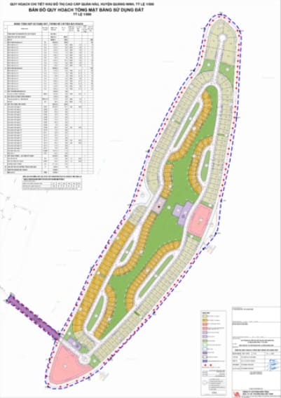 Bản đồ quy hoạch huyện Quảng Ninh, Quảng Bình 2024| Kế hoạch sử dụng đất 1 Bản đồ quy hoạch sử dụng đất Khu đô thị cao cấp Quán Hàu, huyện Quảng Ninh.