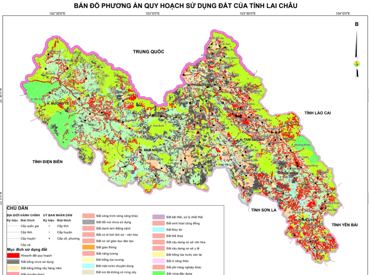 Bản đồ quy hoạch huyện Tam Đường, Lai Châu 2024| Kế hoạch sử dụng đất 1 Bản đồ quy hoạch sử dụng đất Tam Đường được xác định theo bản đồ quy hoạch sử dụng đất tỉnh Lai Châu đến 2030