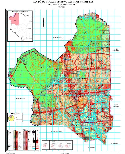 Bản đồ quy hoạch huyện Tân Biên, Tây Ninh 2024| Kế hoạch sử dụng đất 1 Bản đồ quy hoạch sử dụng đất đến 2030, huyện Tân Biên