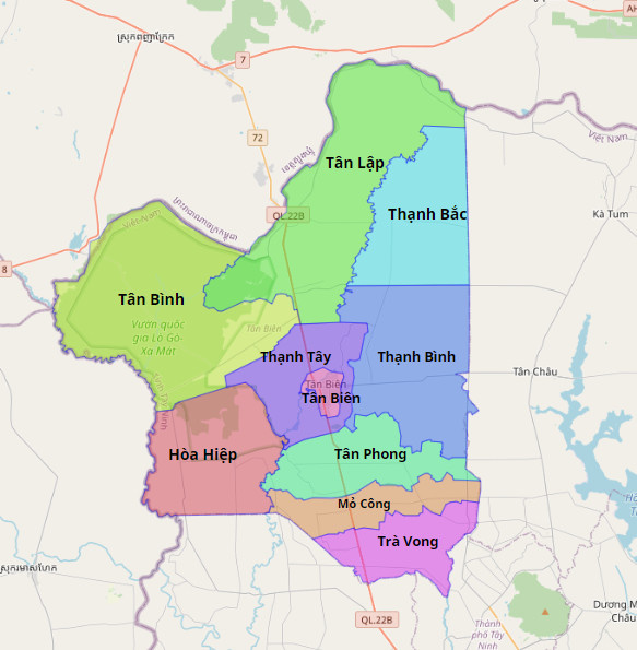 Bản đồ quy hoạch huyện Tân Biên,Tây Ninh| Kế hoạch sử dụng đất