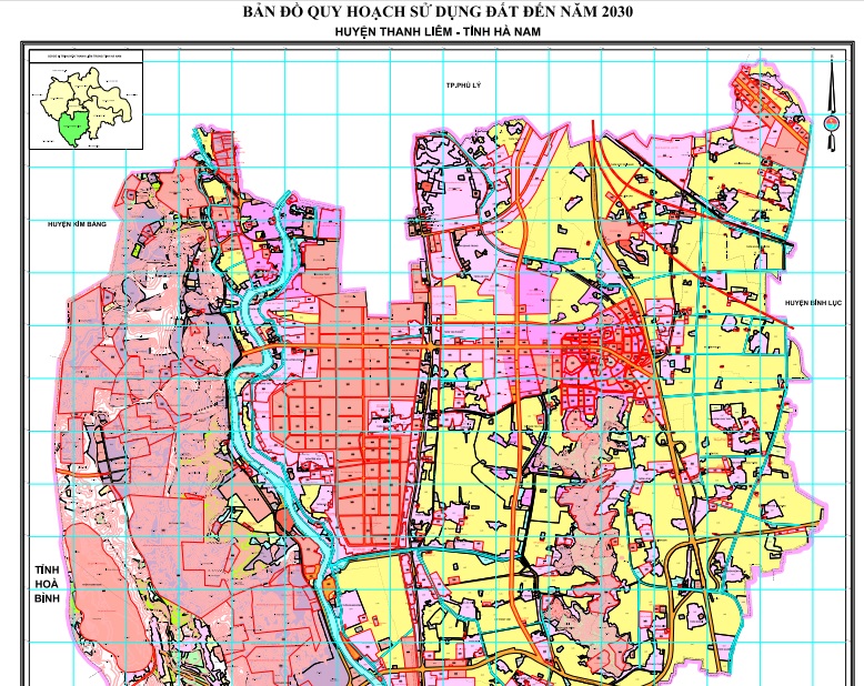 Bản đồ quy hoạch huyện Thanh Liêm (Hà Nam) năm 2024 1 Bản đồ quy hoạch sử dụng đất huyện Thanh Liêm đến 2030