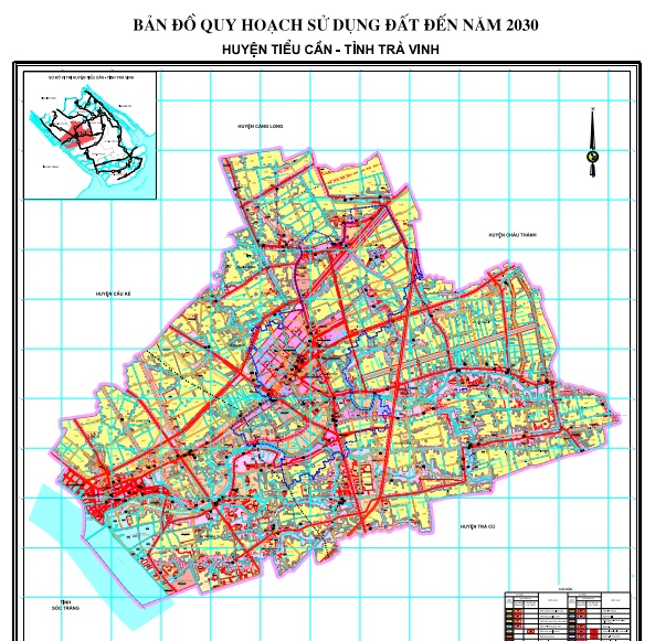 Bản đồ quy hoạch huyện Tiểu Cần, Tỉnh Trà Vinh năm 2024 2 Bản đồ quy hoạch sử dụng đất huyện Tiểu Cần đến 2030