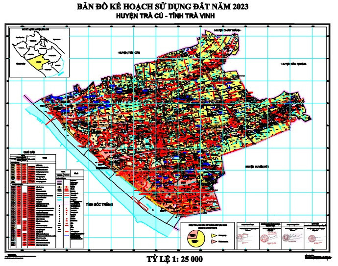 Bản đồ quy hoạch Huyện Trà Cú, Trà Vinh| Kế hoạch sử dụng đất