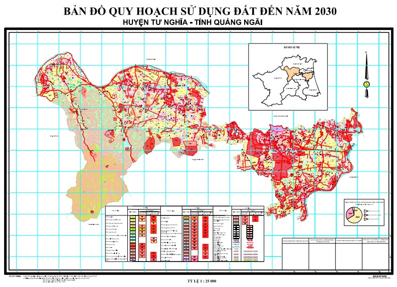Bản đồ quy hoạch Huyện Tư Nghĩa, Quảng Ngãi| Kế hoạch sử dụng đất