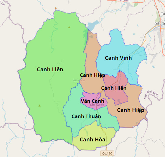 Bản đồ Quy Hoạch Huyện Vân Canh, Bình Định| Kế hoạch sử dụng đất