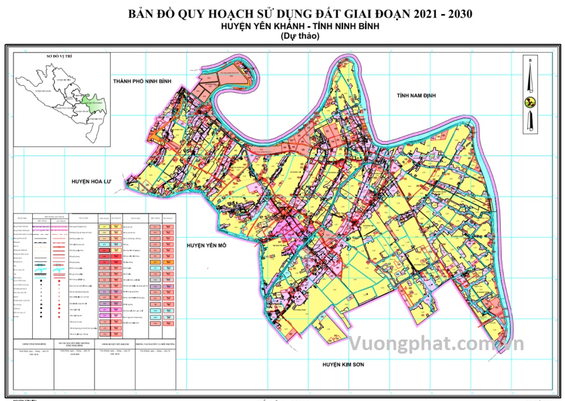 Bản đồ quy hoạch huyện Yên Khánh, Ninh Bình 2024| Kế hoạch sử dụng đất 1 Bản đồ quy hoạch sử dụng đất huyện Yên Khánh đến 2030