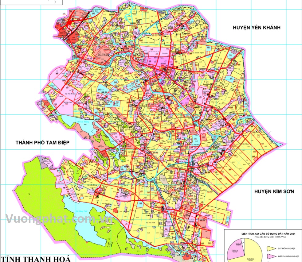 Bản đồ quy hoạch huyện Yên Mô, Ninh Bình 2024| Kế hoạch sử dụng đất 1 Bản đồ quy hoạch sử dụng đất huyện Yên Mô đến 2030